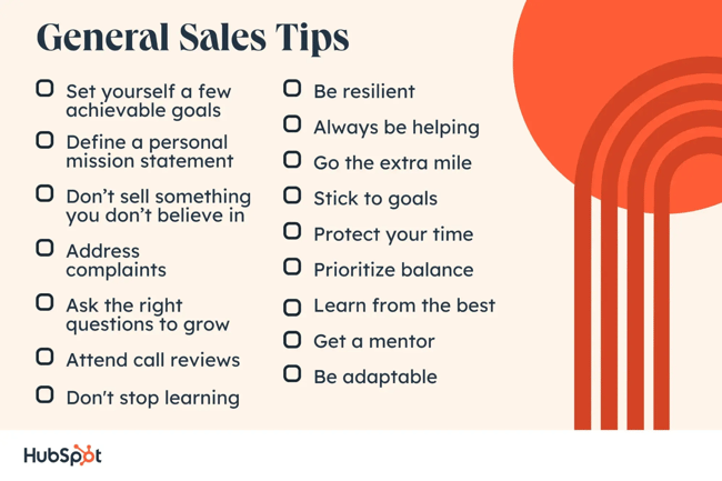 general sales tips