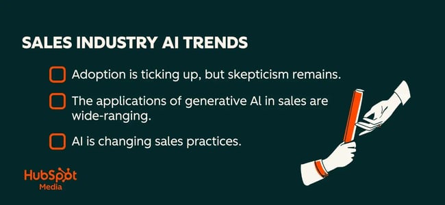 generative ai for sales, sales industry AI trends demonstrating sales industry attitudes toward AI
