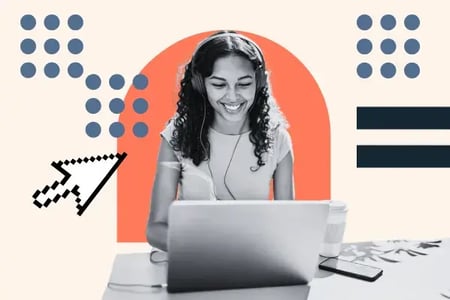 woman uses generative ai crm for work
