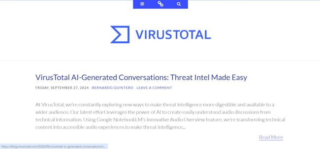 cybersecurity tool: VirusTotal