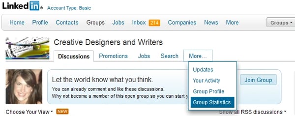 group statistics