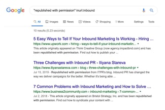 google serp of syndicated content