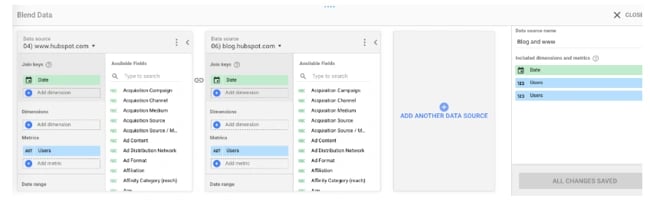 Advanced Google Looker Studio Tips: spot trends in blended data