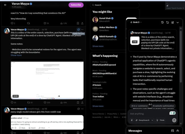 grok analysis of a social media post, grok explain this feature