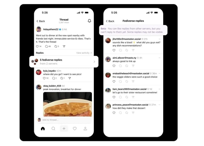 growing social media platforms, threads