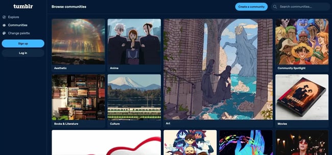 growing social media platforms, tumblr