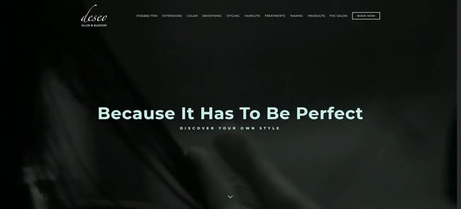 hair salon websites, Deseo Salon