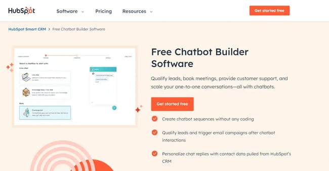 healthcare automation, hubspot chatbot
