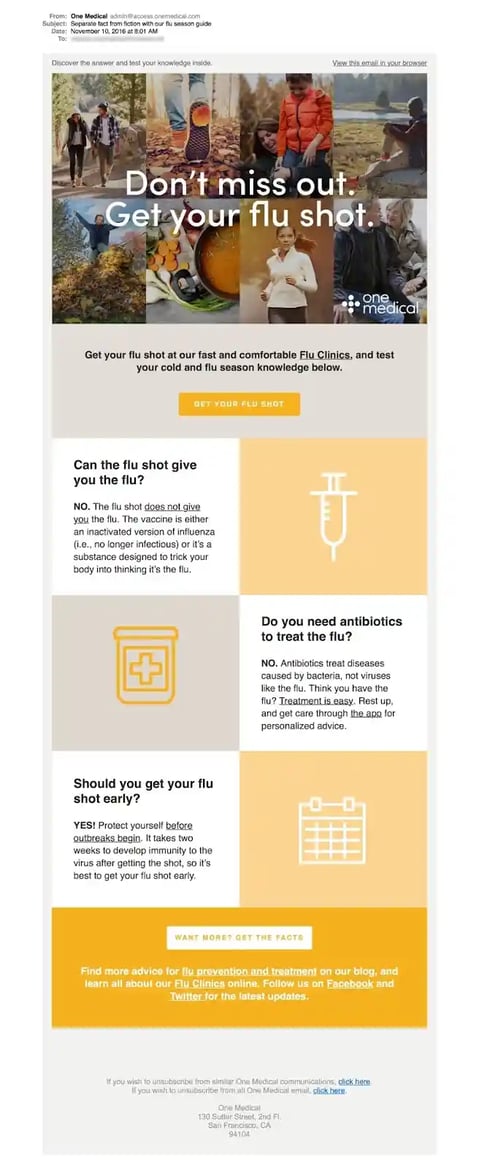 healthcare email examples, one medical