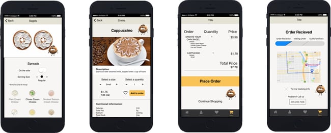 prototype vs wireframe: high fidelity prototyping example