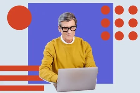 man learns about holding companies online