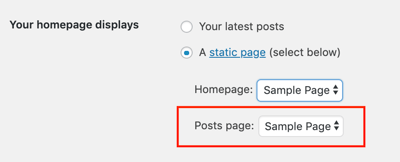 homepage displays for how to remove sidebar in WordPress from a blog post page in the homepage displays section