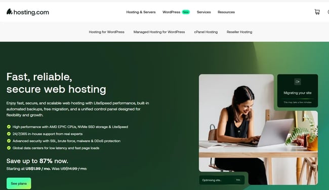 hosting.com, website hosting for nonprofits