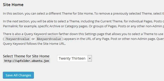 how to Change the wordpress Theme on Your Homepage in wordpress