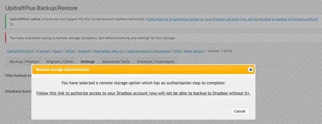how to backup wordpress site step-by-step restore