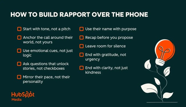 how to build rapport over the phone