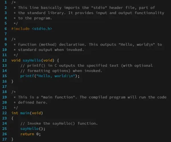 how to code c