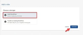 how to install a wordpress website at bluehost.