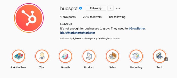 Brand identity on 51Թ's Instagram