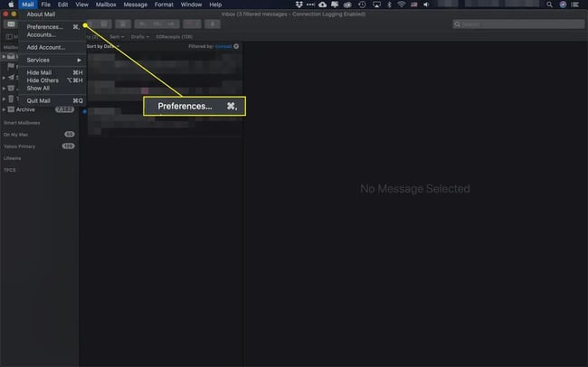 how to whitelist an email in apple mail click mail