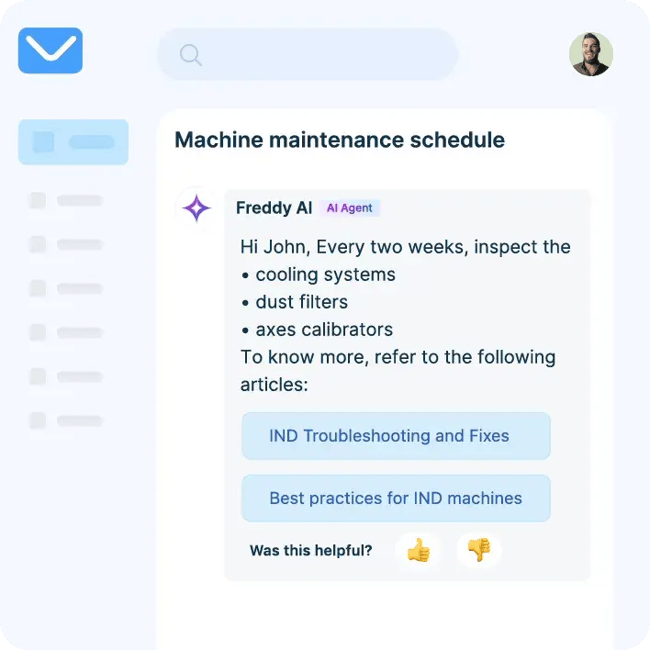 how can ai improve customer communication, Freshdesk Freddy AI