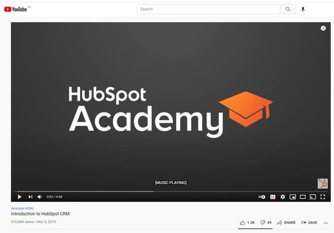 the youtube video page for a ̽ѡ Academy video