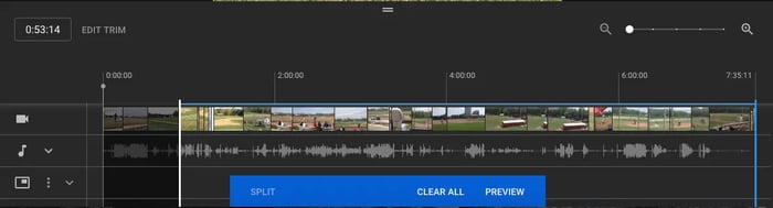 YouTube Studio Trim Video 