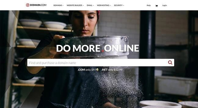 domain.com homepage