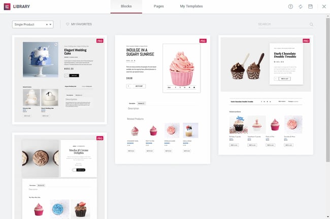 elementor wordpress: How to use Elementor with WordPress  Elementor product page templates with various options to choose from