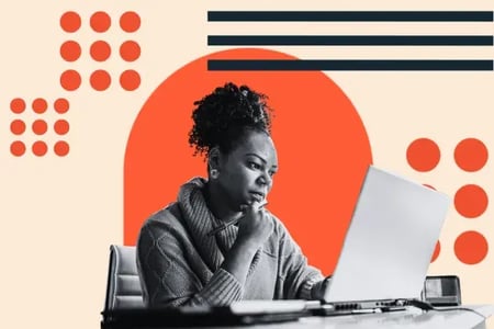 woman uses ai to build a wordpress site