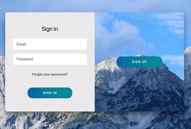 html form templates: Slide Sign-in/Sign-Up Form by Daniel