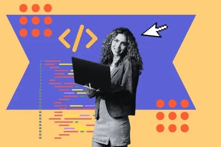 person tries html and css projects for beginners