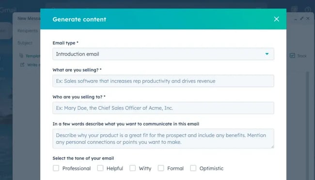hubspot ai content writer