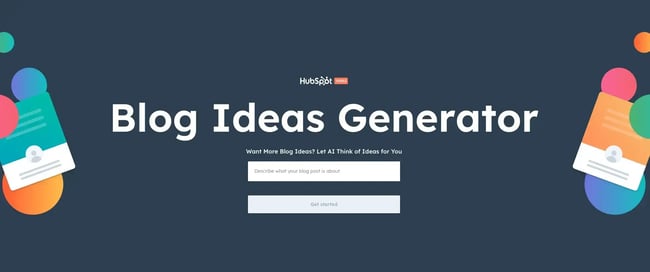 hubspot blog ideas generator