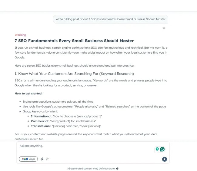 hubspot breeze conversational ai, ai website optimization