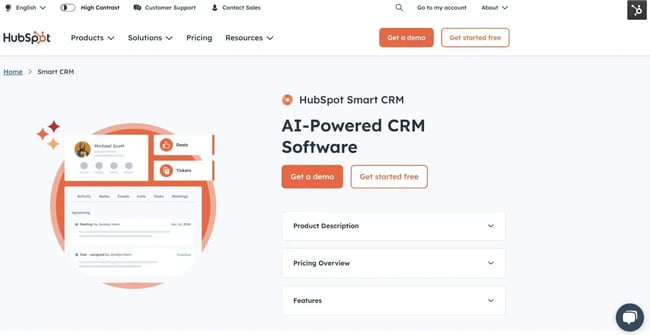 hubspot crm deal pipeline view, business brokers crm