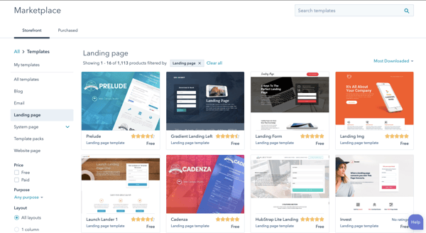 hubspot marketplace example