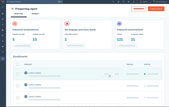 hubspot prospecting agent, ai automation examples