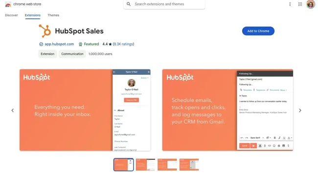 hubspot sales extension for gmail