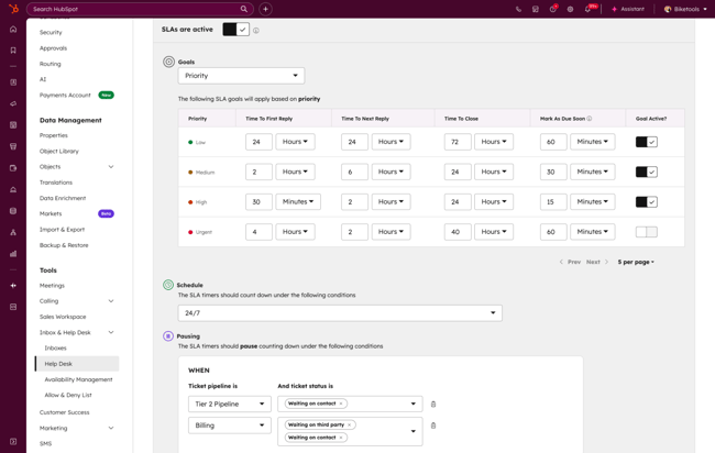 hubspot service hub, help desk