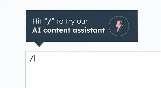 hubspot’s ai content assistant