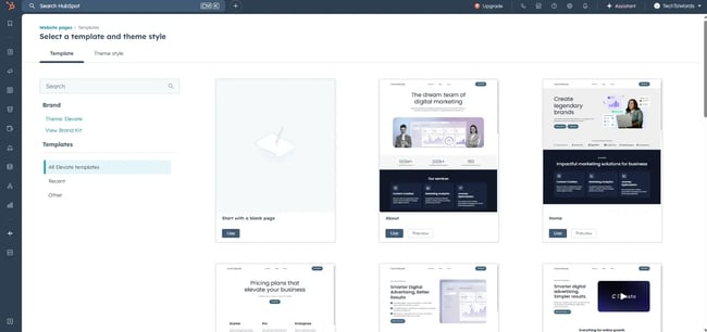 hubspot’s content hub dashboard, website hosting for nonprofits