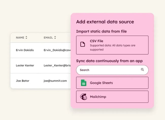 hubspot’s data hub lead management lets you sync external data sources