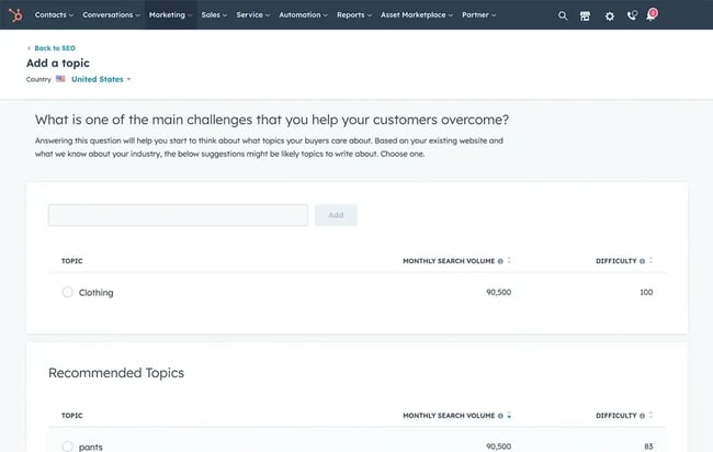 hubspot��s seo tools within marketing hub