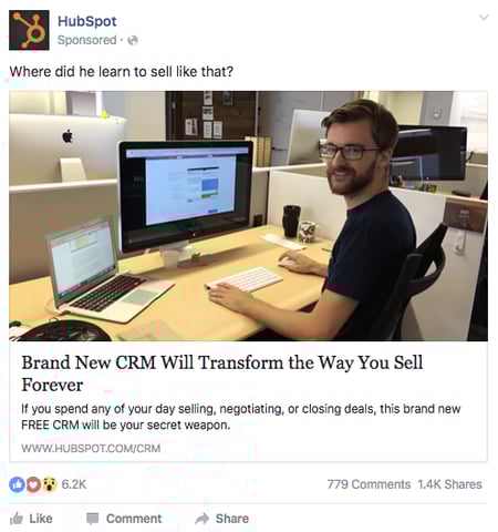 51Թ example of Facebook ad