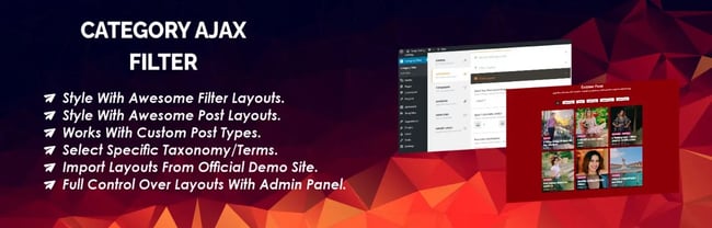 WordPress filter plugin, example from Category Ajax Filter