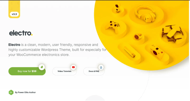 Small business WordPress themes, Electro