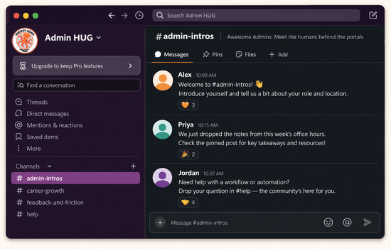 HubSpot Admin Slack