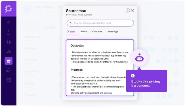 image showing the interface of the automated cold calling system in gong