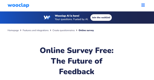 outil de sondage wooclap